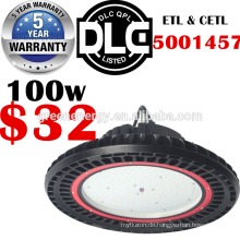 5-Jahr-Garantie highbay DLC UL 100w Shenzhen UFO LED hohes Buchtlicht, niedrigster Preis 100W 150W 200w hohe Bucht führte helle Befestigung